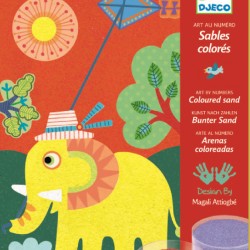 Nisip colorat Djeco Animale pentru copii ✔️